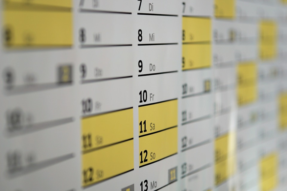 kalendarz planowanie czasu
